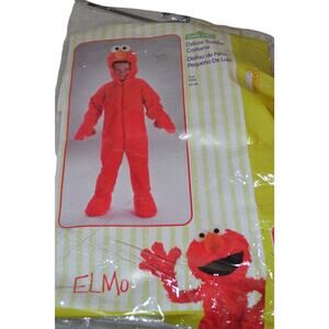 Sesame Street Deluxe Elmo Toddler Costume One Piece Size 3T 4T